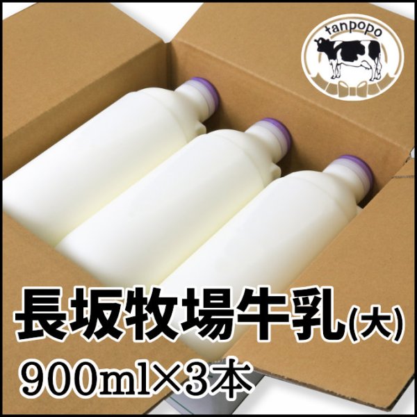 画像1: 長坂牧場牛乳（大）900ml×3本 (1)